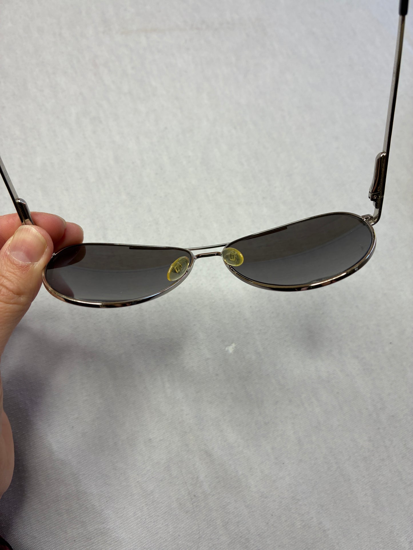 Iceberg — Occhiali da Sole Aviator Vintage Argentati Lenti Grigio Nero