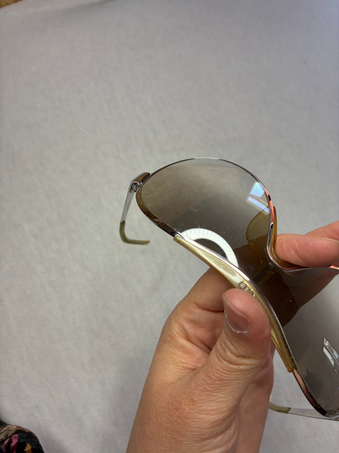 Christian Dior — Occhiali da Sole Aviator Shield Vintage « Rodeo Drive » Made in Austria