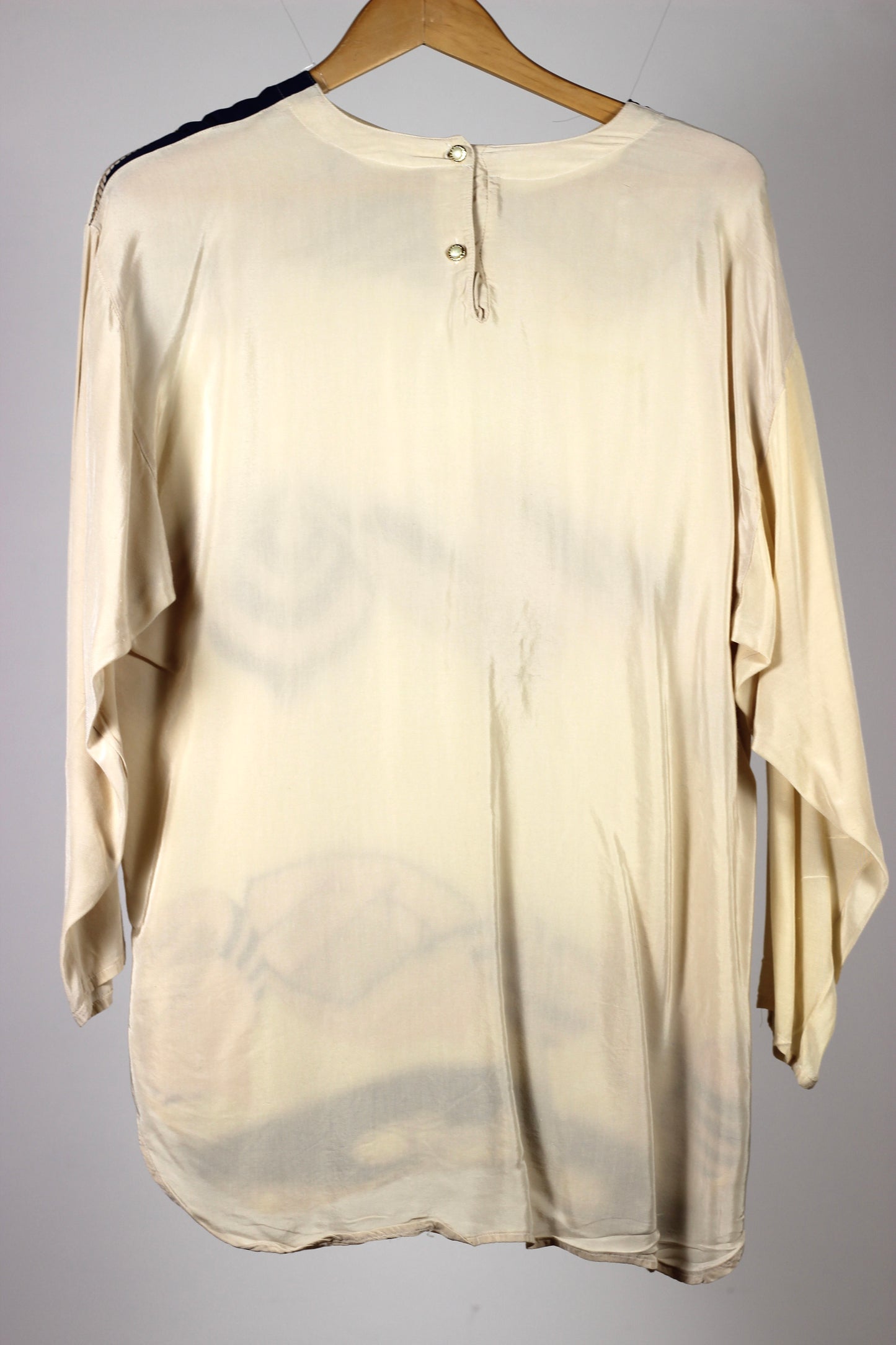 Blusa Vintage Stampa Barche – Stile Nautico Oversize