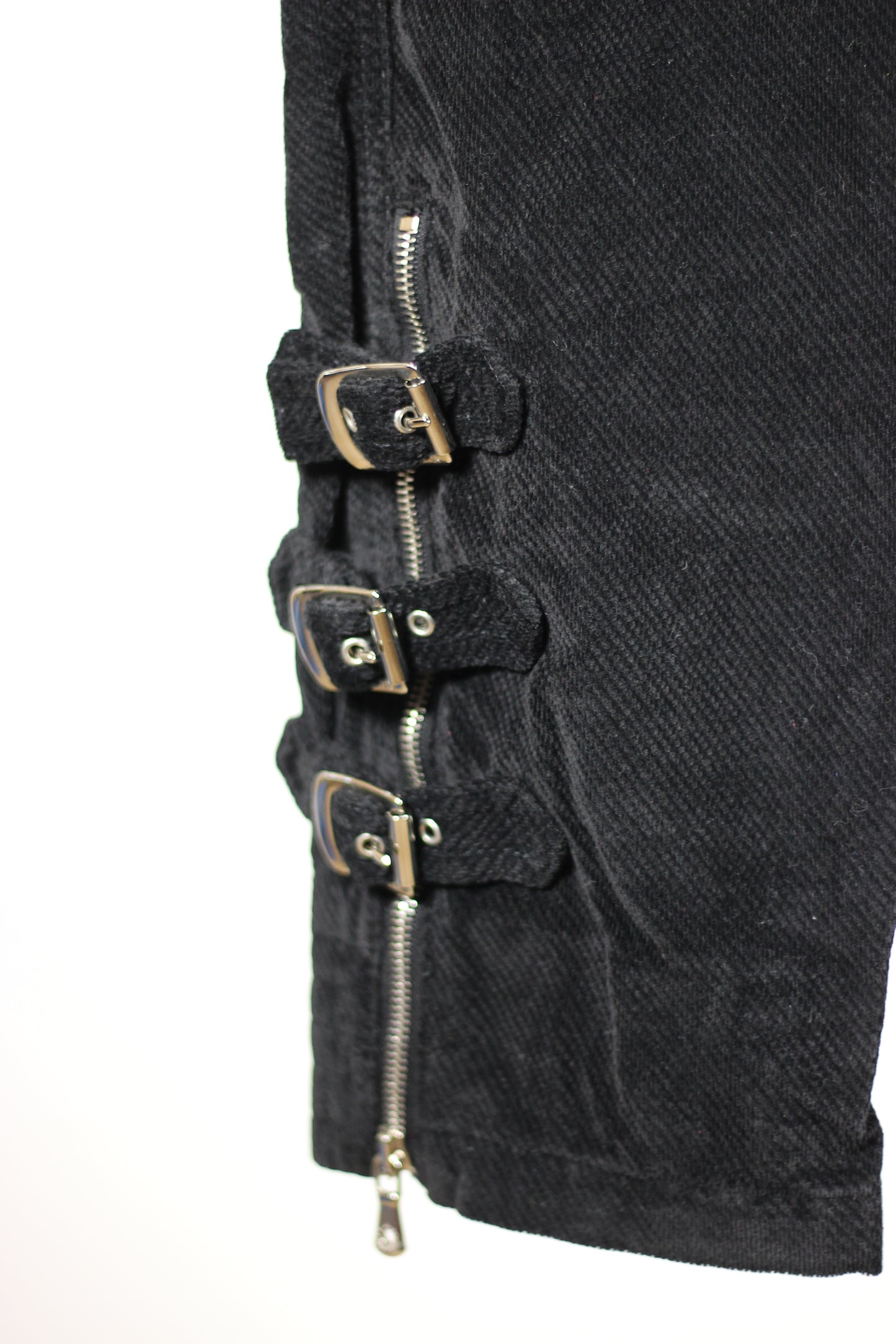 Pantaloni Vintage Dolce & Gabbana Neri con Fibbie e Zip – Taglia 40