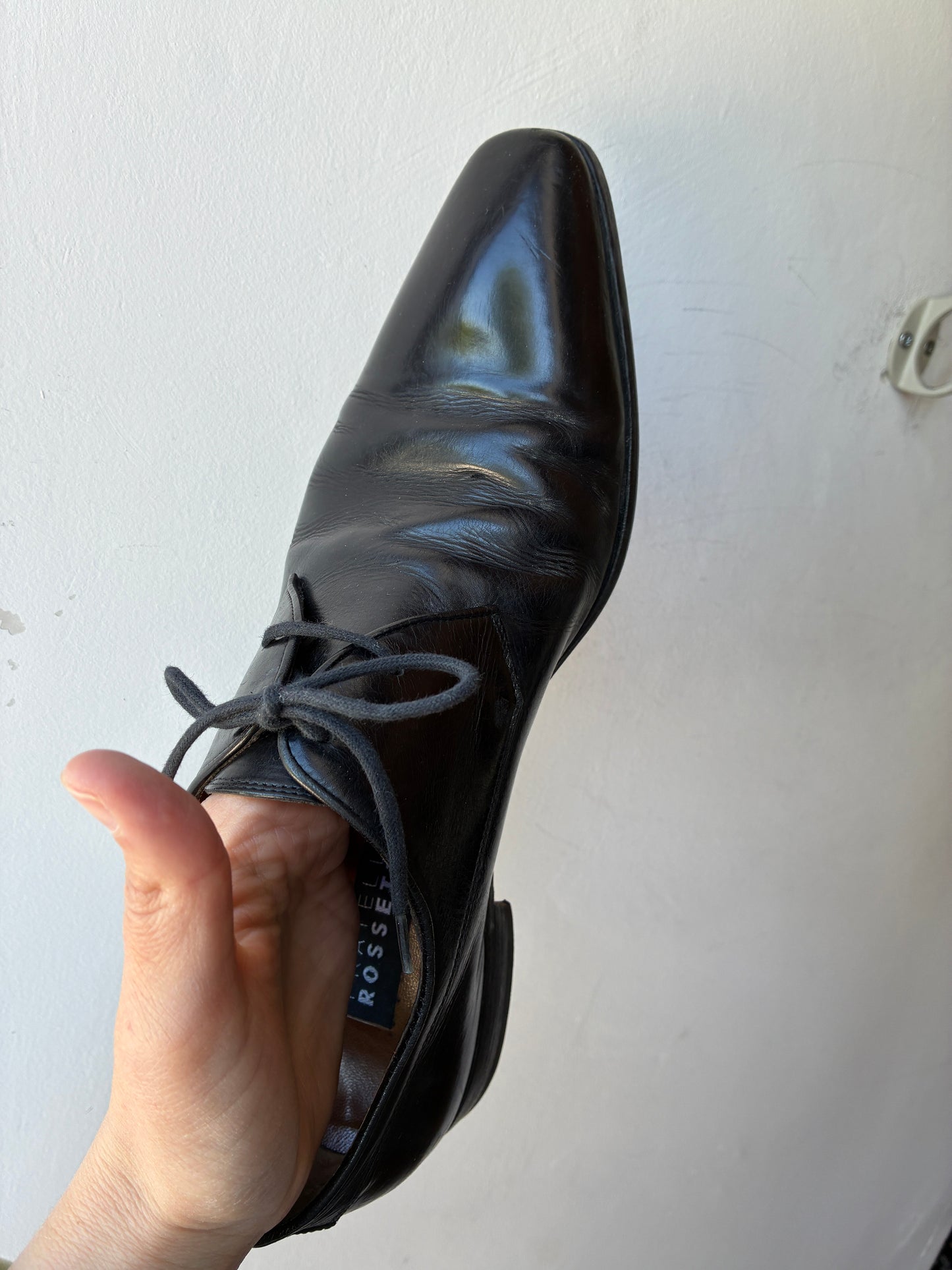 Fratelli Rossetti Derby Vintage Pelle Nera – Taglia 41