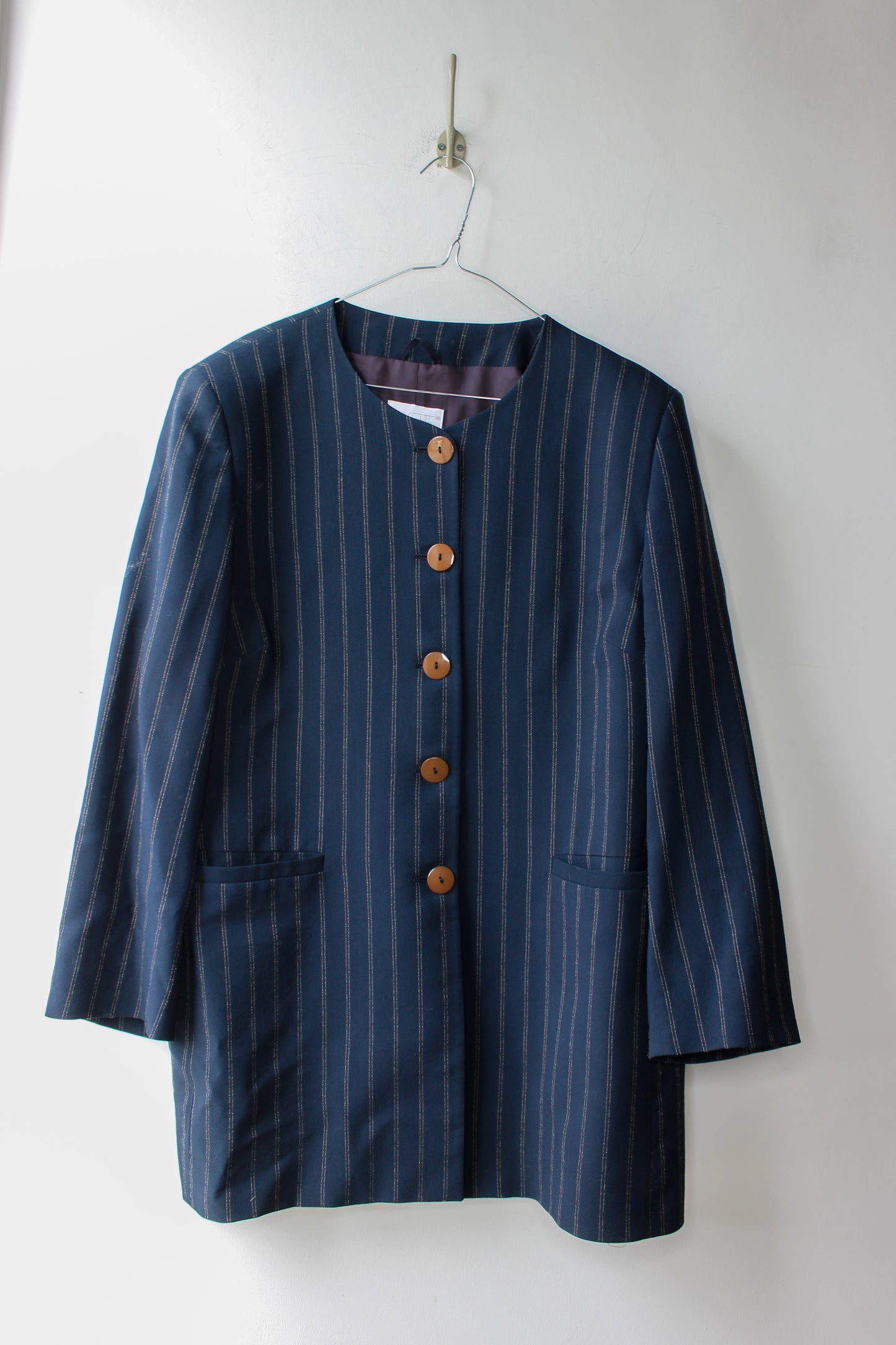 Giacca Vintage Anisette Blu a Righe
