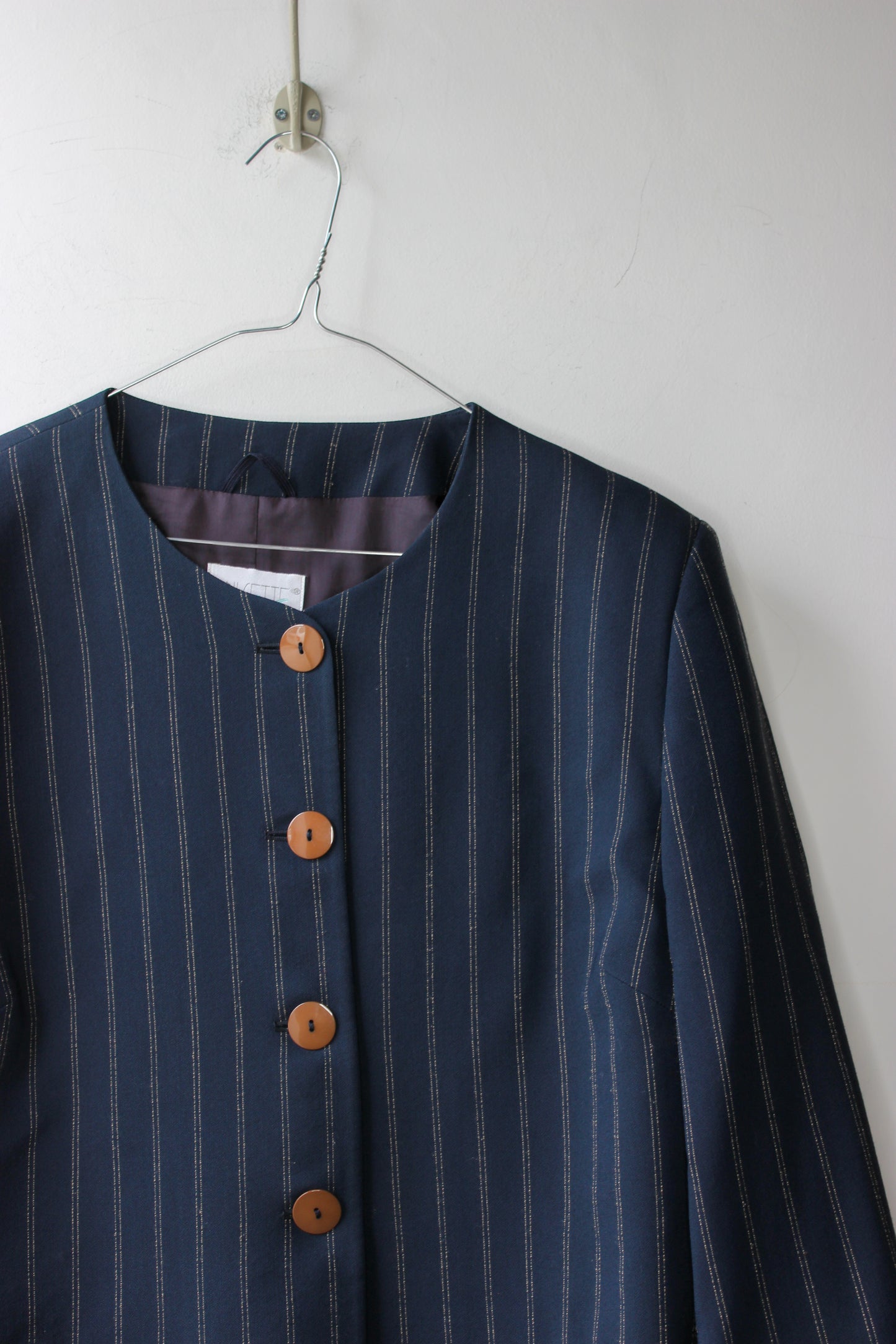 Giacca Vintage Anisette Blu a Righe