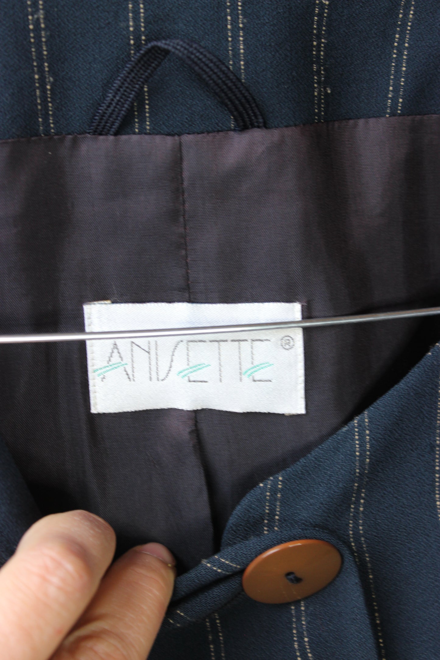 Giacca Vintage Anisette Blu a Righe