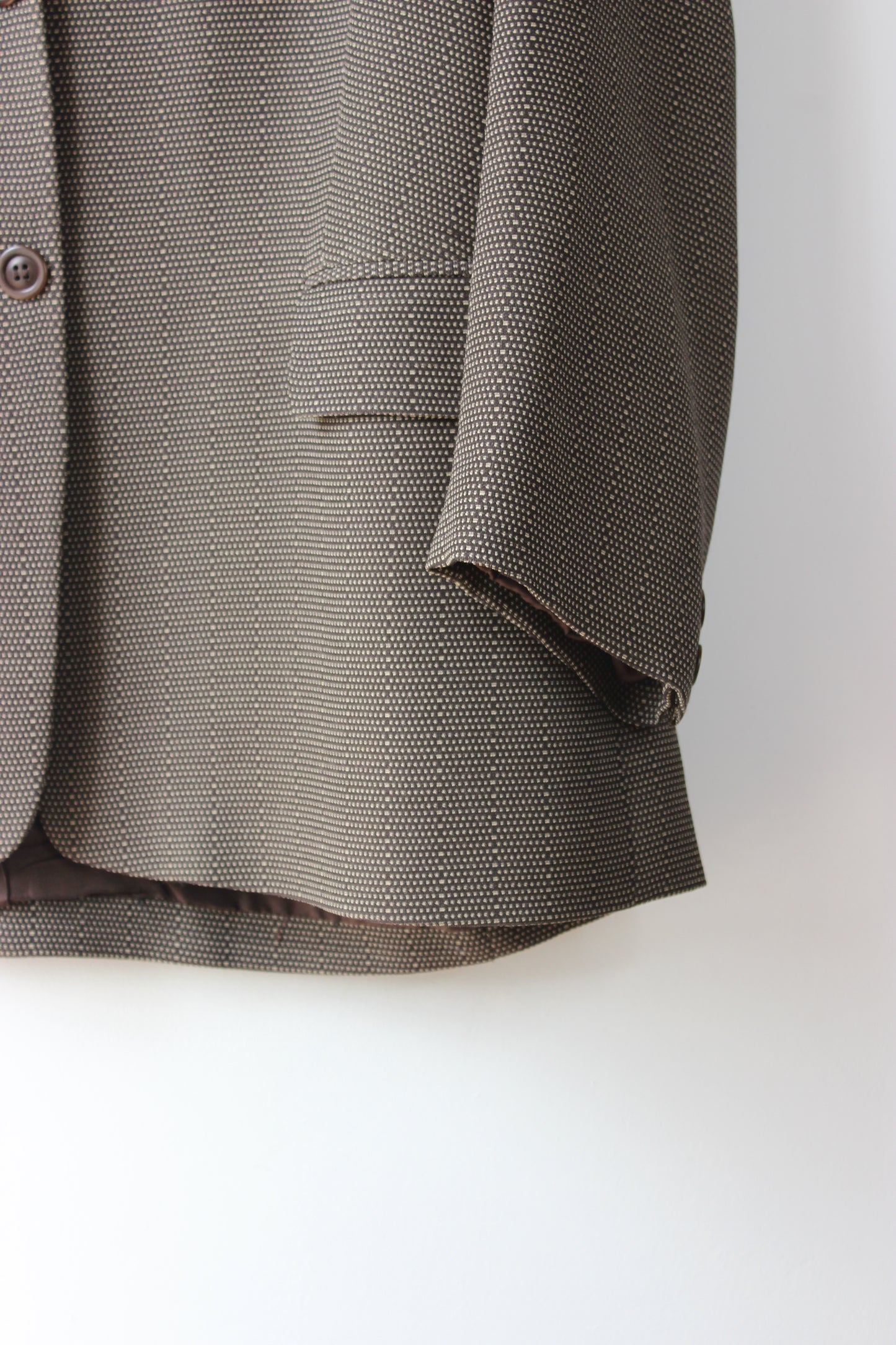 Giacca Vintage Per Te by Krizia Marrone Microtexture - Made in Italy