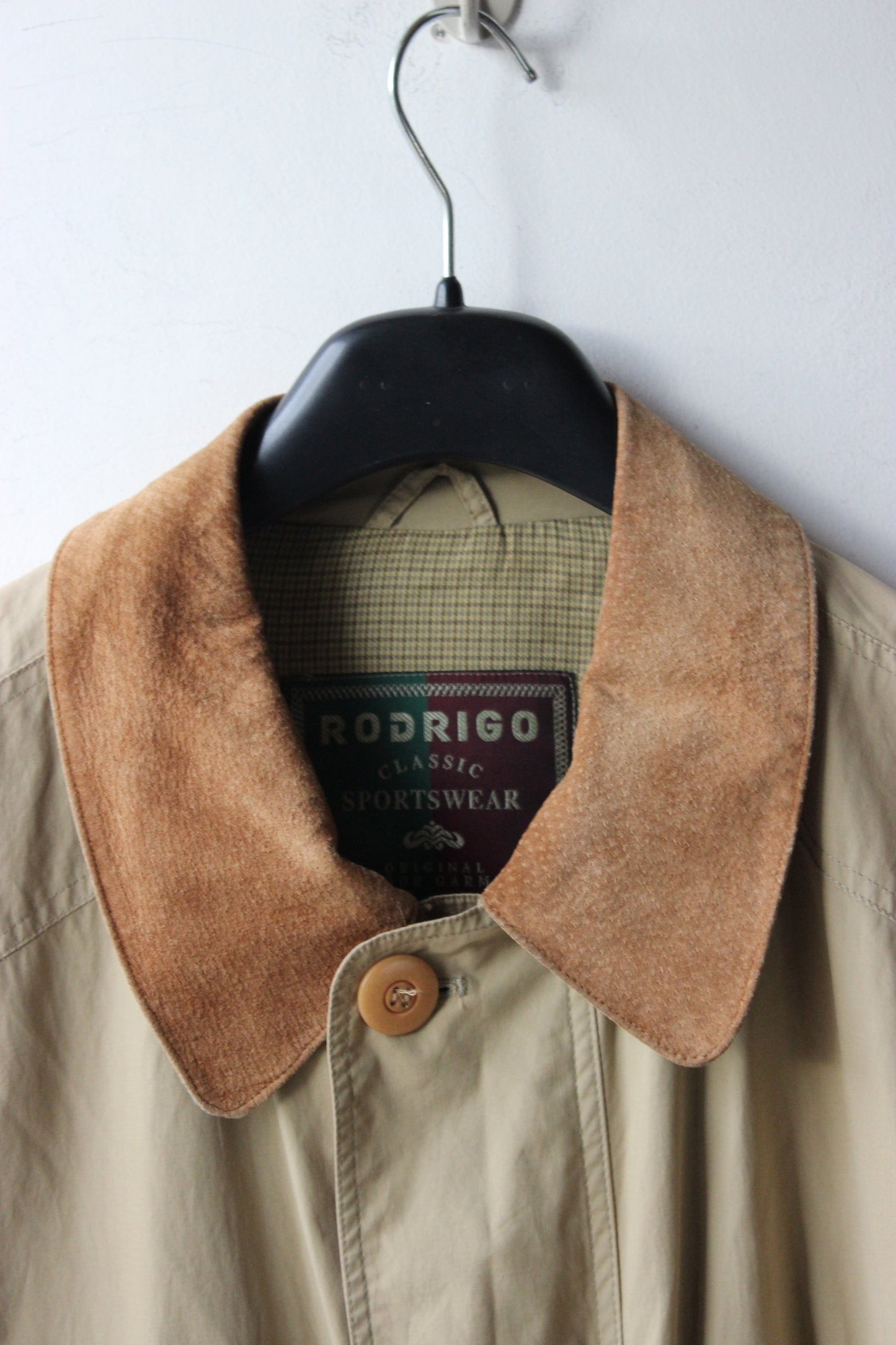 Giacca Vintage Rodrigo con Collo scamosciato
