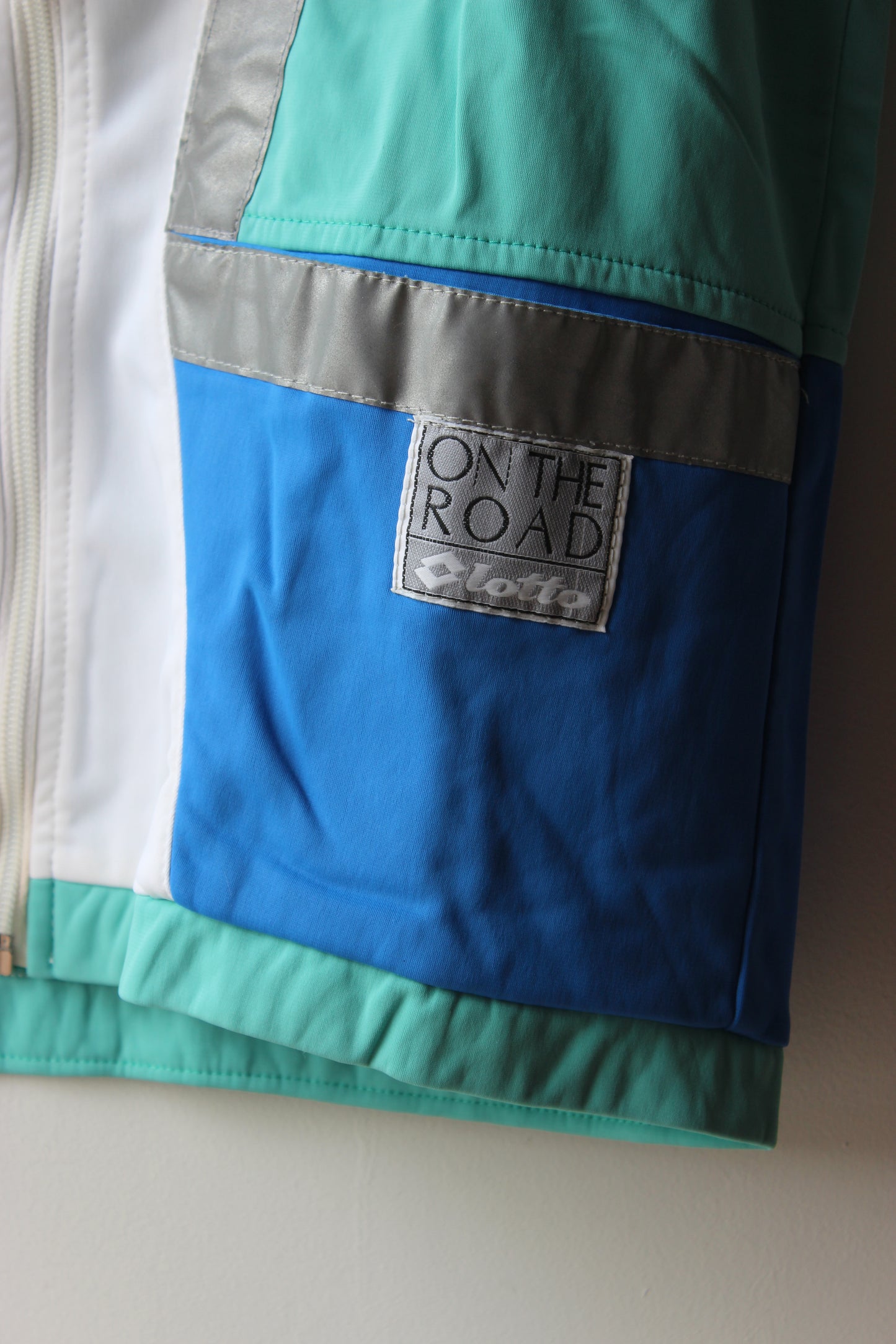 Tuta Lotto On The Road vintage turchese blu bianca - Made in Italy