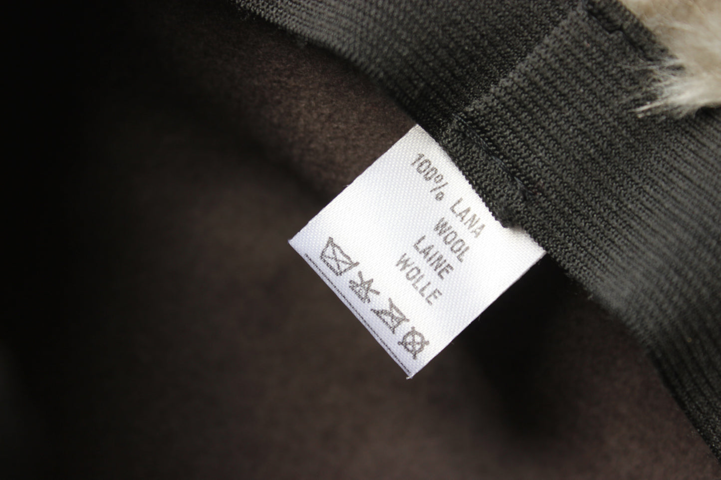 Cappello Vintage Invernale con ecoPelliccia - Grigio 100% Lana